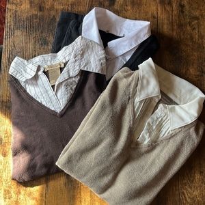 Lot of 3- Two-fer Long Sleeve Shirts